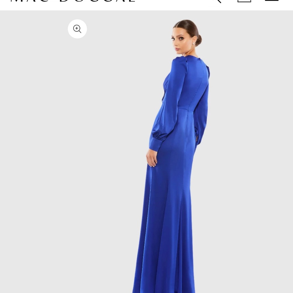 Mac Duggal Women's Blue Evening Gown